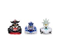 Sonic The Hedgehog Veicoli 3-Pack 1:64 Die-Cast, include Sonic - Speed Star, Tails - Whirlwind Sport e Dr. Eggman - Egg Booster