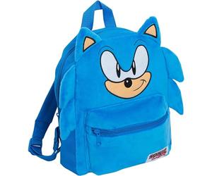 Sonic The Hedgehog Zaino 3D in peluche ufficiale Bambini Ragazzi Ragazze Sega Scuola Libro Pranzo Sport Viaggio Borsa Zaino