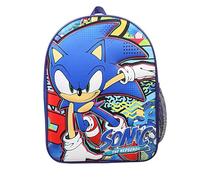 SONIC THE HEDGEHOG Zaino per bambini Zaino per ragazzi Zaino blu per asilo nido o scuola viaggio sport libro borsa Sonic regali per ragazzi, Blu, Taglia unica
