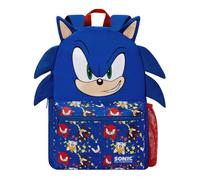 Sonic The Hedgehog Zaino Ragazzo con Orecchie e Aculei 3D,Blu, Taglia Unica