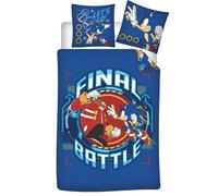 Sonic The Riccio Reversibile Set Lenzuola 135 X 200 CM 100% Cotone