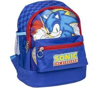 Sonic Trekking Style Backpack - Colore blu - 23x27x15cm - Realizzato in poliestere - Zaino per bambini con diverse tasche - Cintura e maniglie regolabili - Prodotto originale disegnato in Spagna