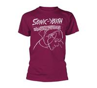 SONIC YOUTH - CONFUSION IS SEX MAROON T-Shirt Small