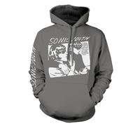 SONIC YOUTH - GOO ALBUM COVER (GREY) GREY Hooded Sweatshirt Medium