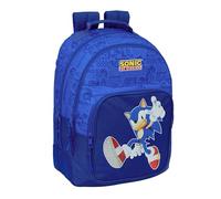 Sonic - Zaino scuola per bambini, ideale per bambini di diverse età, comodo e versatile, qualità e resistenza, 32 x 15 x 42 cm