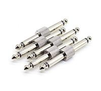 SONICAKE Connettori Patch per pedaliera 6.35mm per la connessione di più pedali effetti Maschio a Maschio Effetti Pedalboard Connettore Pedale Accoppiatore Dritto (5 PZ)