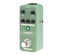 SONICAKE Distortion Pedal High-Gain Pedale per effetti chitarra 2 modalità Frequenza media della distorsione normale True Bypass Cowboy Distortion