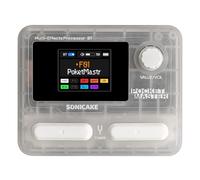 SONICAKE Multieffetto Pedale per chitarra 9 Moduli Effetti 100 Preset 20 Amp/Cab Processore di effetti per chitarra OTG Interfaccia audio USB BT con APP Pocket Master (Bianco Trasparente)