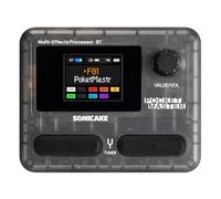 SONICAKE Multieffetto Pedale per chitarra 9 Moduli Effetti 100 Preset 20 Amp/Cab Processore di effetti per chitarra OTG Interfaccia audio USB BT con APP Pocket Master (Nero Trasparente)
