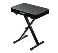 SONICAKE Panchina per Pianoforte Regolabile, Sgabello per Tastiera con Imbottitura Spessa 6 cm, Pieghevole e Portatile per Piano, Organo, Sintetizzatore Nero