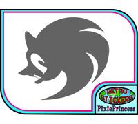 Sonico Riccio H Adesivo Vinile Laptop Auto Moto Camion Muro Arte Finestra Gioco