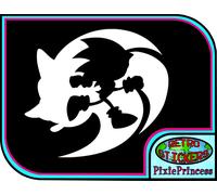 Sonico Riccio Sega I Adesivo Vinile Auto Camera Poster Muro Porta Finestra Gioco