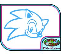 Sonico Riccio Sega L Adesivo Vinile Auto Bin Poster Camera Muro Arte Window Game