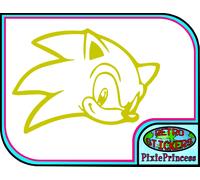 Sonico Riccio Sega L Adesivo Vinile Auto Bin Poster Camera Muro Arte Window Game