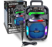 SonicSync - Amplificatore Wireless Karaoke con Microfono Dinamico, Effetti Lu...