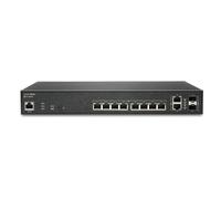 SonicWall SWS12-10FPOE Gestito L2 Gigabit Ethernet 10/100/1000 Supporto Power over Ethernet PoE Nero (SonicWall Switch SWS12-10FPOE - Switch - gestito - 10 x 10/100/1000 PoE 2 x Gigabit SFP - desktop 