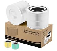 Soniicmomo Core 300 - Filtro di ricambio per purificatore d'aria LEVOIT Core 300/Core 300S/Core300-P, filtro 3 in 1 con H13 True HEPA e filtro a carbone attivo, numero di parte Core 300-RF (confezione