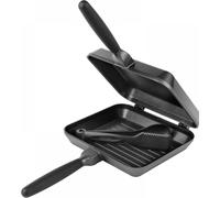 Sonik Sizzla Set Pentole Multifunzione Multi Pan Nero Antiaderente per Campeggio