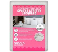 SoNiT home decor | Coprimaterasso Singolo Con Angoli | Coprimaterasso Singolo - Elasticizzato - Con Angoli - Spugna Stretch Jacquard.