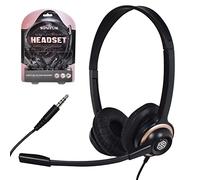 Sonitum Bulk Headsets With Microphone (10 Pack) - Noise Canceling Computer Headset For Office, Meetings, Chat- Comfortable Over-Ear PC Headphones With Rotating Mic- 3.5 Jack For Universal Connectivity