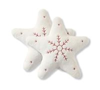 Sonive Set di 2 Cuscini di Natale, Stella a 5 Punte 40x40cm, Letto