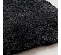 Sonive Tappeto da Bagno Antiscivolo 50x80 cm, Microfibra, Soffice, Asciugatura Rapida, Altamente Assorbente e Lavabile, Per Bagno, Nero