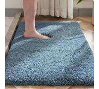 Sonive Tappeto da Bagno Antiscivolo 50x80 cm, Soffice, Lavabile, Antiscivolo, Per Doccia, Vasca e WC, Blu