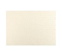 Sonive Tappeto da Cucina Motivo Geometrico, Impermeabile, Antiscivolo, Lavabile, Morbido per Interni/Esterni (Soggiorno, Camera, Cameretta) 120x170 cm Beige