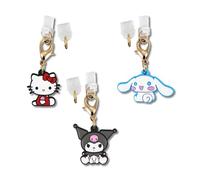 Sonix Sanrio - Tappi antipolvere compatibili con USB C e Lightning, ciondoli per porta di ricarica con personaggi (confezione da 3) - Hello Kitty, Cinnamoroll, Kuromi