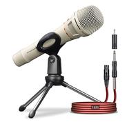 SonixForce Microfono per karaoke per canto, microfoni dinamici palmari professionali con cavo audio XLR da 4,9 m a 6,35 mm, microfono per discorso, studio e performance dal vivo