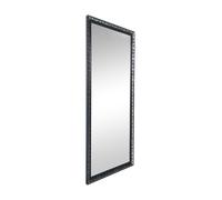 SONJA SPECCHIO DA PARETE CON CORNICE LAVORATA CON GANCI X INSTALLAZIONE ORIZZONTALE E VERTICALE 70X170CM NERO ARGENTO