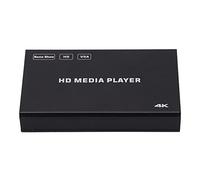 SONK Media Player, Lettore multimediale Digitale Ultra HDMI 4K con Supporto per Telecomando Uscita VGA/Uscita Audio Ottica e Display TV 4K 60FPS, Lettore multimediale USB per unità USB(EU)