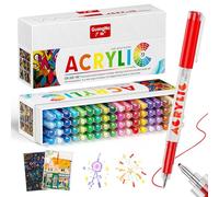 Sonlaryin 168 colorati Pennarelli Acrilici, penna acrilica rigida adatta a vari tipi di cartone, adatta per scrivere biglietti di Halloween, Natale, compleanno, Capodanno