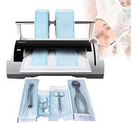 SONLED Macchina sigillante per Sacchetti di sterilizzazione Dentale, sigillante per Sacchetti dentali con sigillante Termico Medico da 100 W, sigillatrice per imballaggi in Acciaio Inossidabile