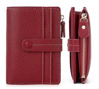 sonluk Portafoglio Donna Pelle,Portafogli Donna Piccoli con cerniere blocco RFID Portamonete,Porta Carte di Credito Tanti Scomparti