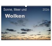 Sonne, Meer und Wolken (Wandkalender 2026 DIN A3 quer), CALVENDO Monatskalender: 13 beeindruckende Wolkenbilder und -formen für jeden Monat im Jahr