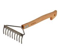 SONNECK Rastrello piccolo per letto rialzato / con manico in legno duro