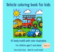 Sonnenkind Mandalas: Vehicle - Coloring Book Ages 3+: 42 Bold & Easy motifs | With Coloring Inspiration | With Award
