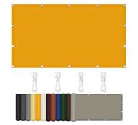 Sonnenschutz Netz - Telo ombreggiante impermeabile, protezione UV, 150 x 230 cm, per patio, cortile, prato e giardino, con lacci per attività all'aperto, colore: oro
