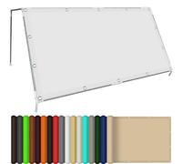 Sonnenschutzsegel 270x360 cm - 98% UV Schutz wind und wetterfestes Schattennetz für Balkon & Garten reißfestes Sonnenschutznetz in Weiß - ideales Outdoor Windschutzsystem