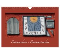 Sonnenuhren - Sonnenstunden (Wandkalender 2027 DIN A4 quer), CALVENDO Monatskale