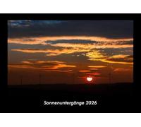Sonnenuntergänge 2026 Fotokalender DIN A3: Monatskalender mit Bild-Motiven aus Fauna und Flora, Natur, Blumen und Pflanzen