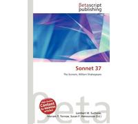 Sonnet 37: The Sonnets, William Shakespeare