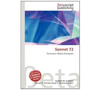 Sonnet 72: The Sonnets, William Shakespeare