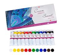 Sonnet Colori Acrilici per Dipingere | 12x18ml per Tela | Dipingi e Decora su Ogni Superficie | Creati da Nevskaya Palitra