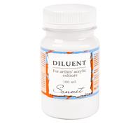 Sonnet Diluente per Colori Acrilici | 100ml Diluire | di Nevskaya Palitra | Medium base acqua per acrilico, 100 ml, fluidifica il colore, per pouring, velature e stesure uniformi