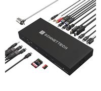 Sonnet Echo 20 Thunderbolt 5 SecureDock, docking station con Ethernet 10Gb, 3 TB5, HDMI, DisplayPort, 9 USB a 10 Gbps, ricarica fino a 140W, lettore SD, compatibile con Mac, Windows, Chromebook e iPad