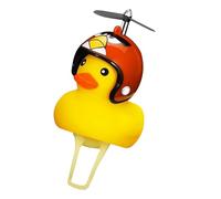 Sonnette De Vélo En Forme De Canard En Caoutchouc | Sonnette Lumineuse LED Jaune | Sonnerie Puissante Et Claire Pour Adultes Et, Décoration De Voiture En Forme De Canard En Caoutchouc Pour Enf