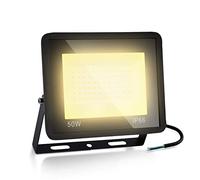 Sonnewelt 50W Outdoor LED proiettore IP66 impermeabile faretto LED esterno 4250LM bianco caldo illuminazione esterna 3000K lampada esterna per terrazza giardino garage, 2PCS