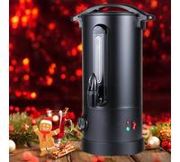 Sonnewelt Bollitore per vin brulé, 10 l, 1800 W, con rubinetto termostato, pentola per vin brulé, in acciaio inox con protezione contro il surriscaldamento, temperatura regolabile da 30 - 110 °C